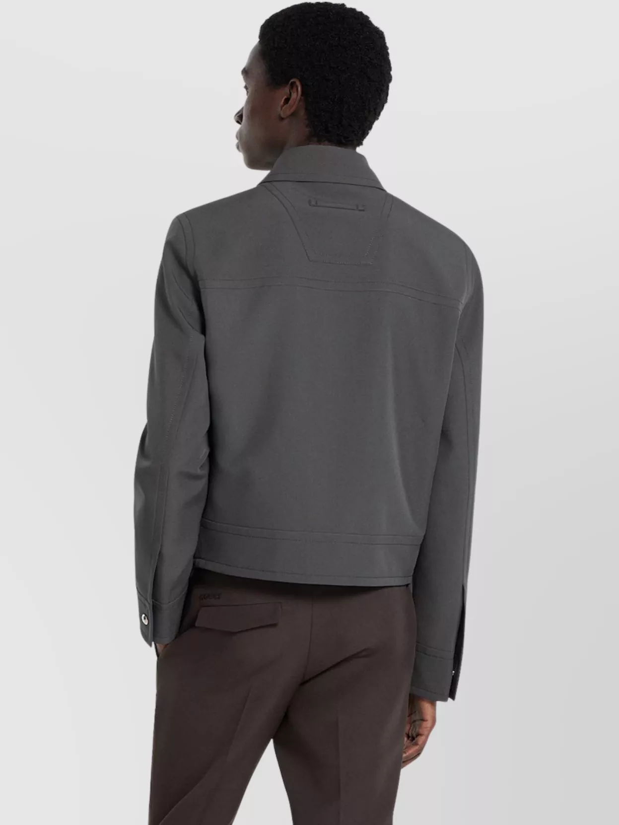 Gucci Panama Jacket With Embroidery And Long Sleeves