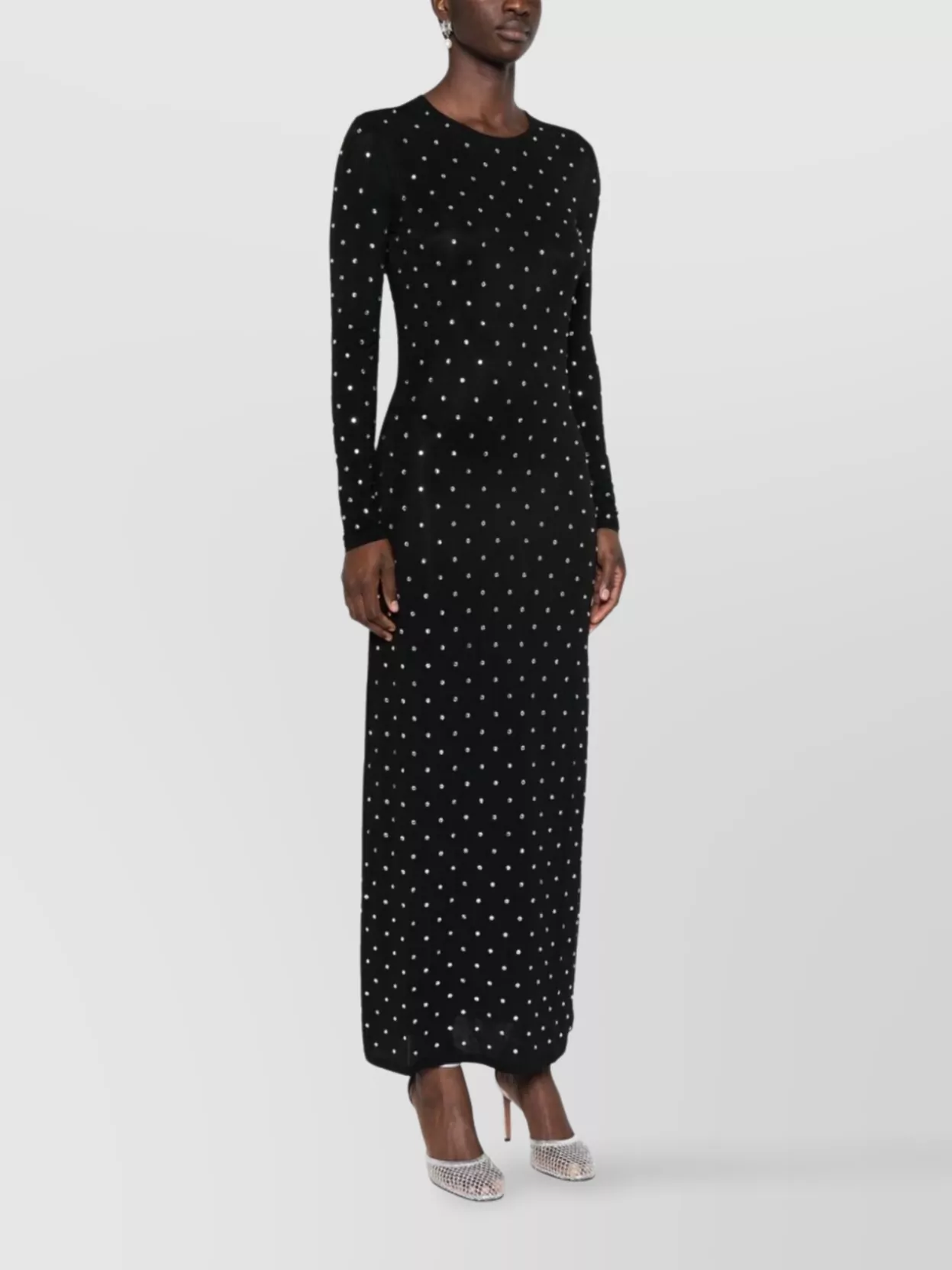 Paco Rabanne Embellished Second Skin Jersey Dress