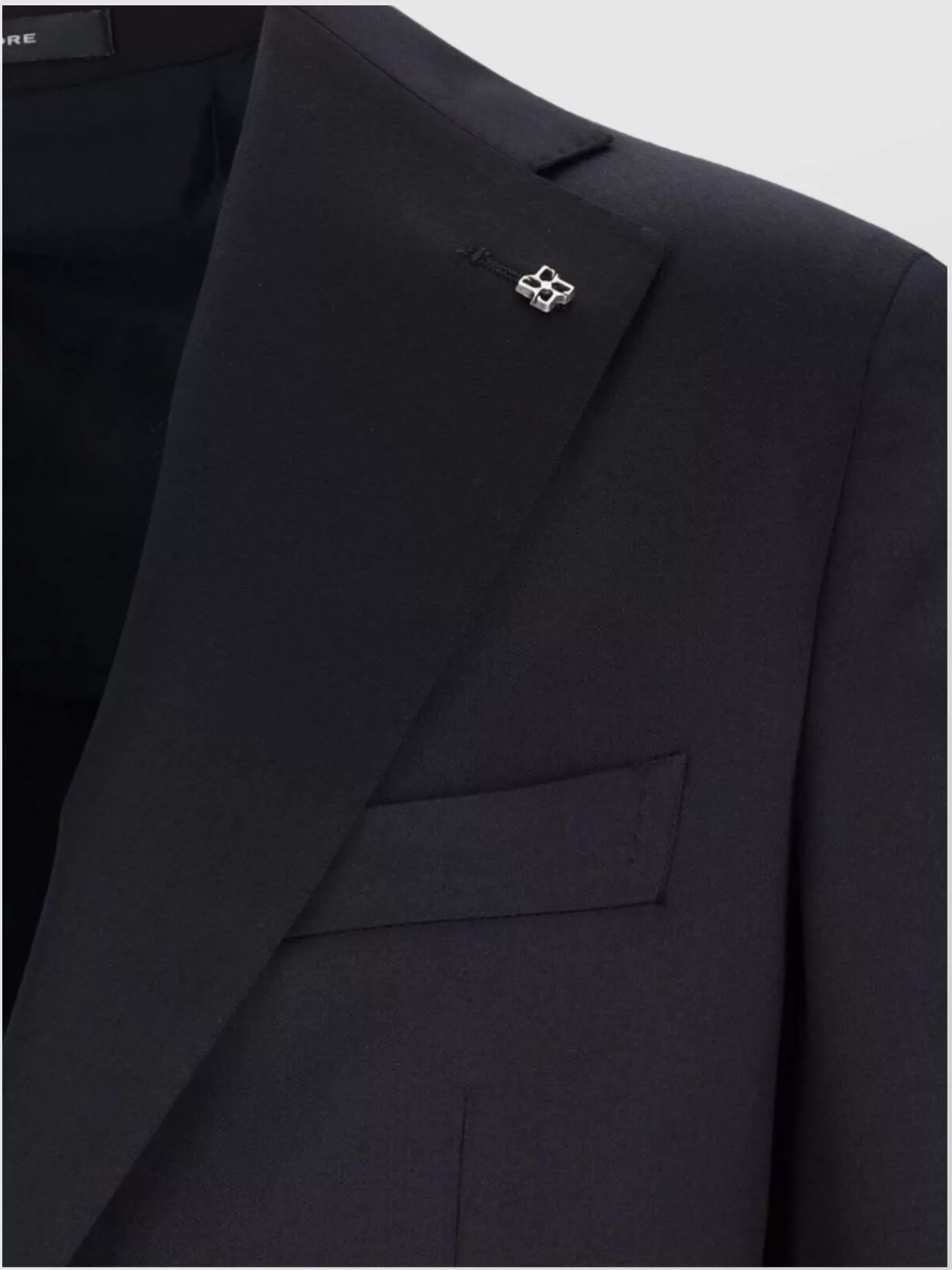 Tagliatore Double-breasted Tailored Suit With Classic Navy Blazer In Gray
