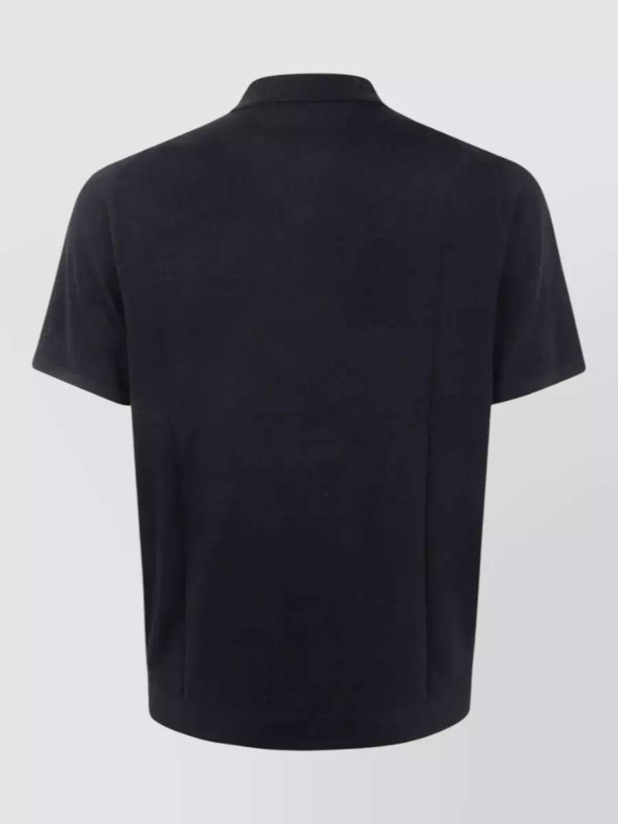Michael Kors Merino Wool Short-Sleeve Polo Shirt