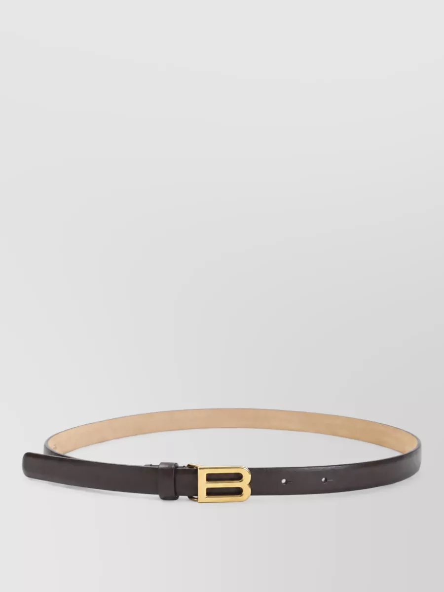 Balenciaga Leather Slim Belt