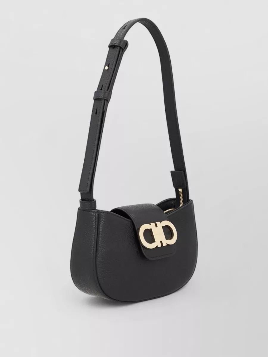 Ferragamo Calf Leather Shoulder Bag