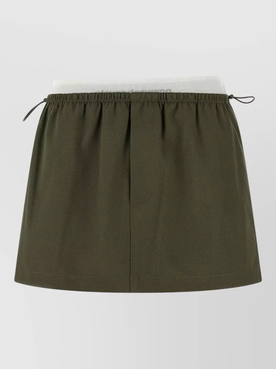 Alexander Wang Layered Waist Mini Skirt Short Length
