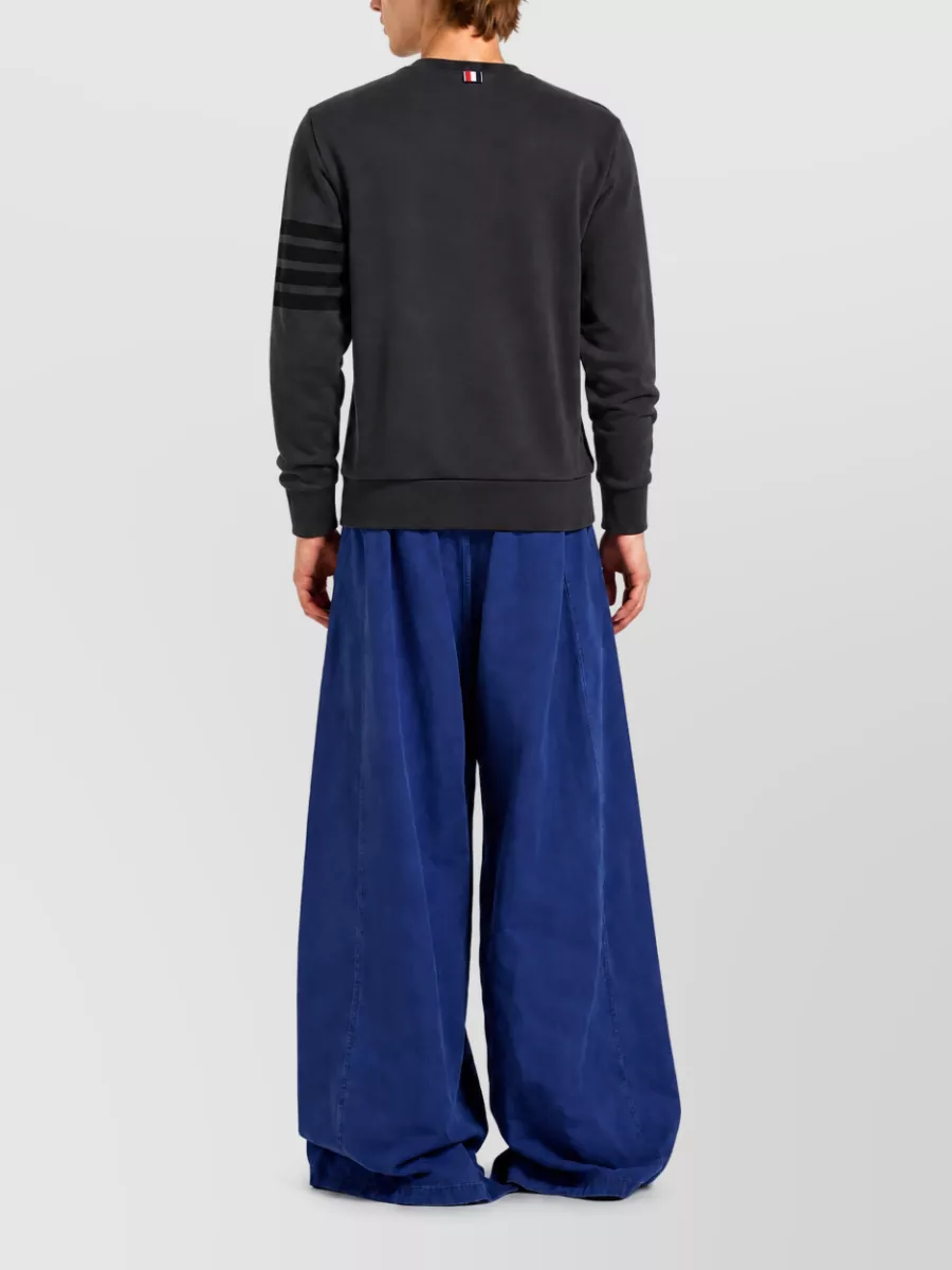 Thom Browne Printed Long-Sleeve Crewneck T-Shirt