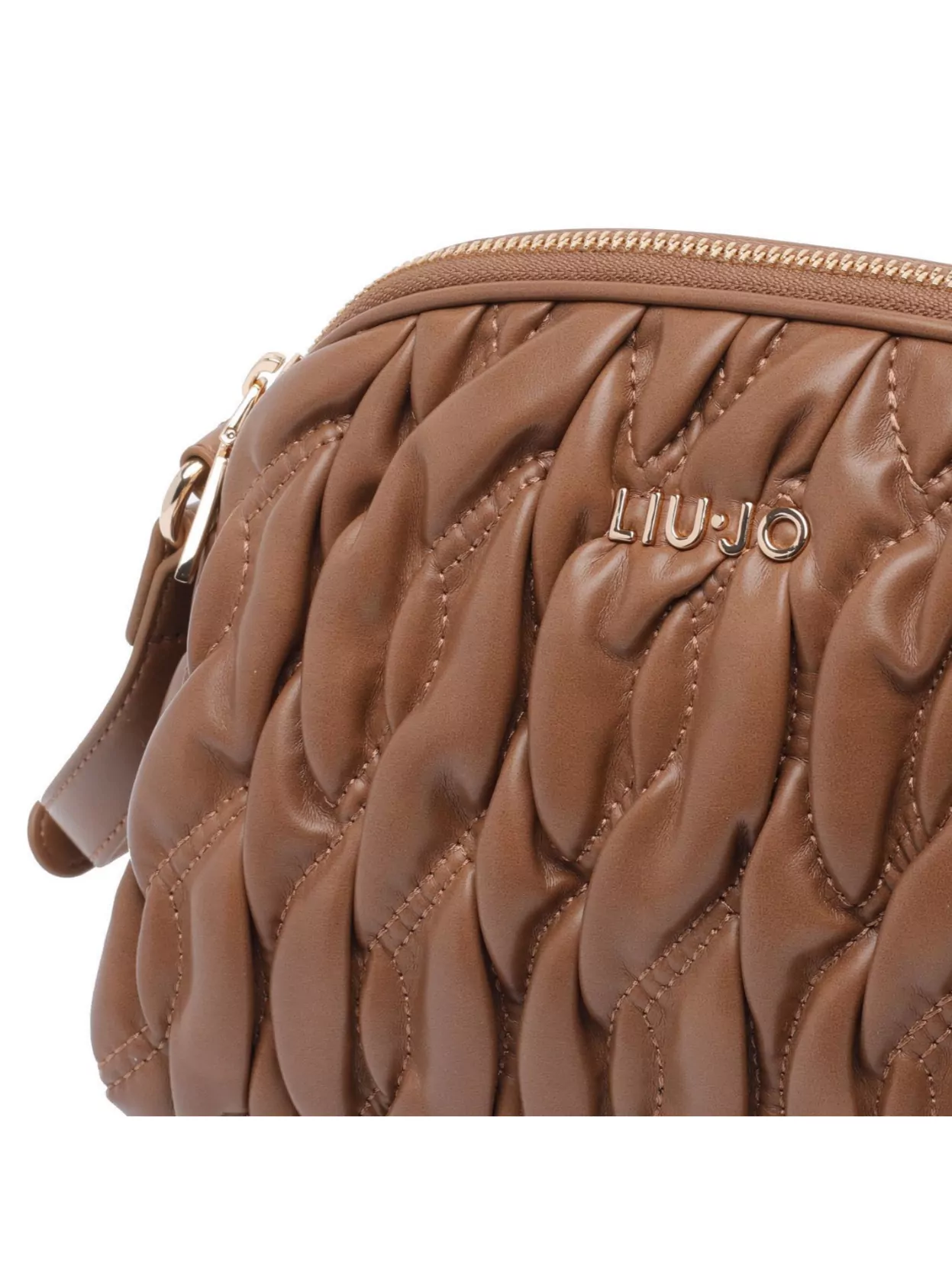 Liu Jo Quilted Suede Crossbody Bag Adjustable Strap