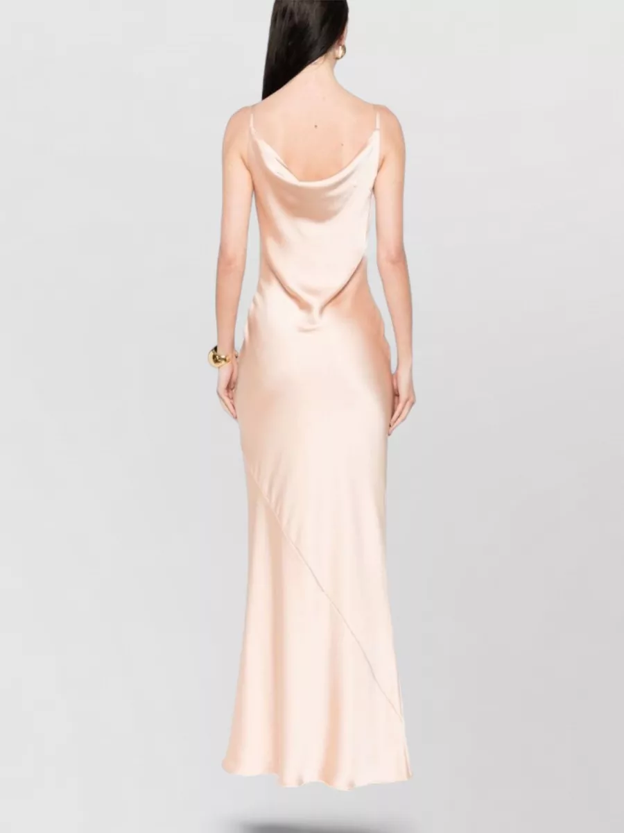 Norma Kamali Sleeveless Cowl-Neck Maxi Dress