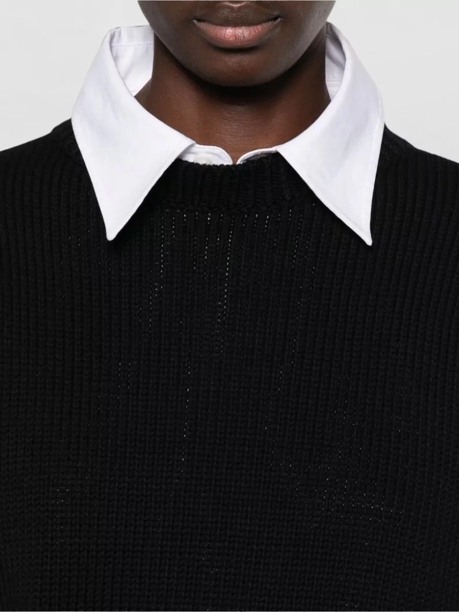 Totême Cotton Ribbed Oversized Sweatshirt