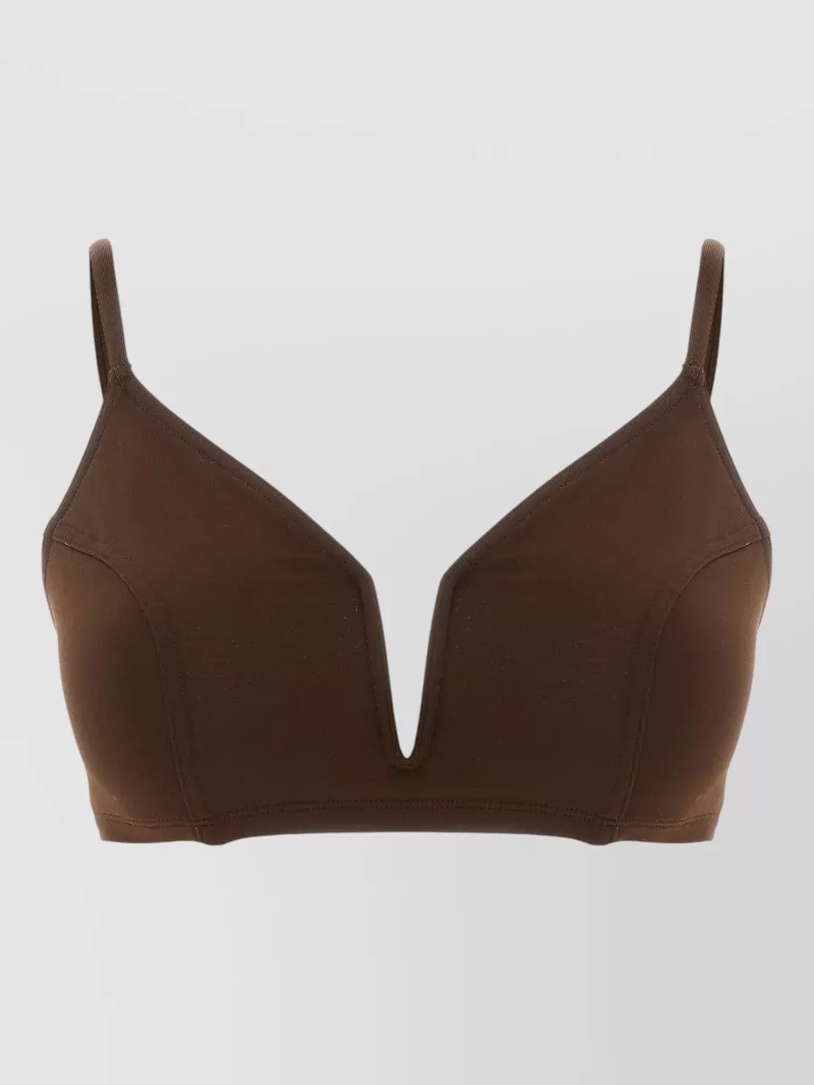 Eres Deep V-Neck Triangle Bikini Top
