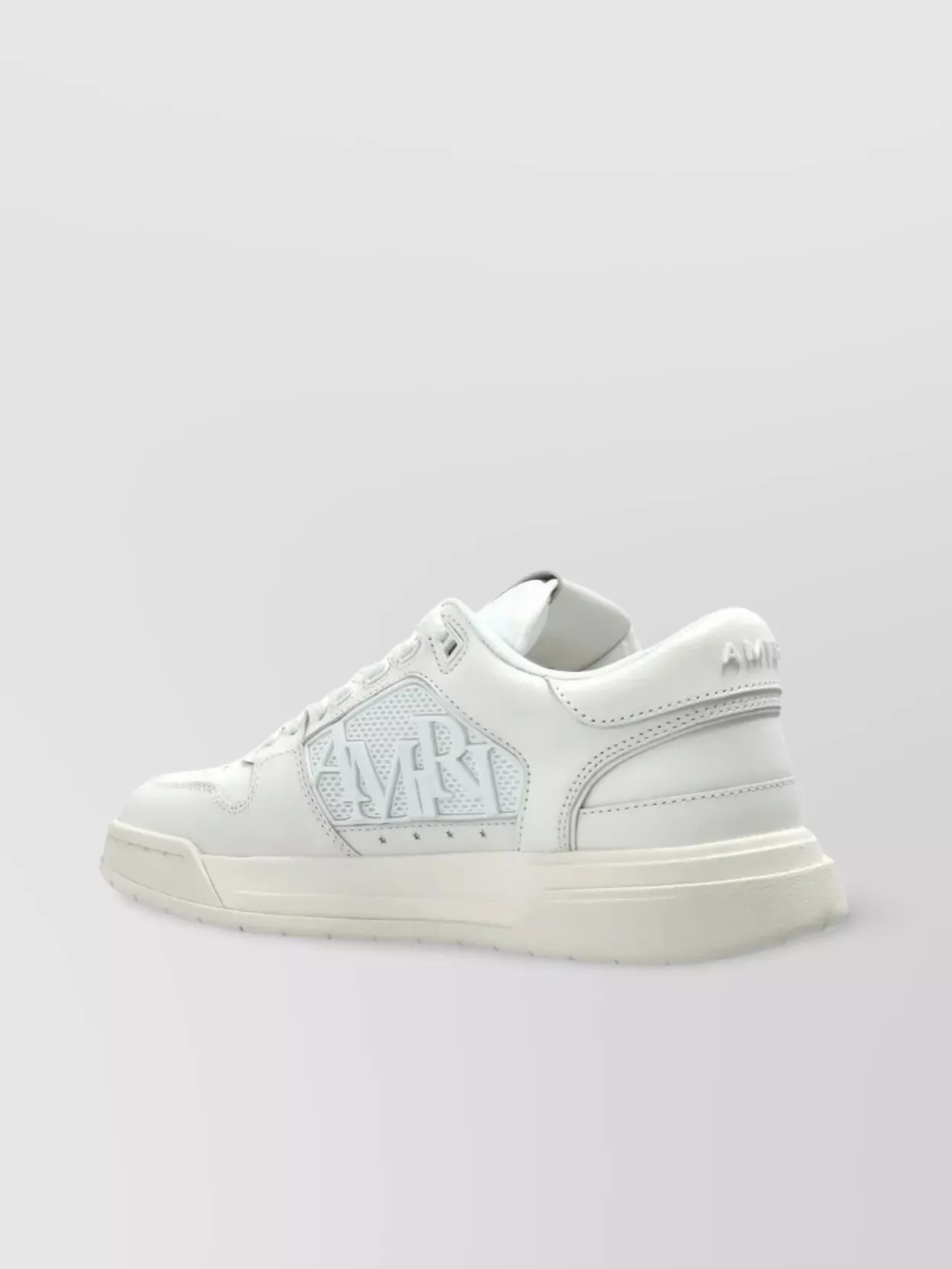 Amiri Low Top Sneakers Featuring Perforated Detailing In White