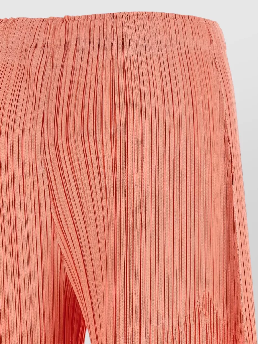 Pleats Please Issey Miyake Pleated Wide-Leg Trousers
