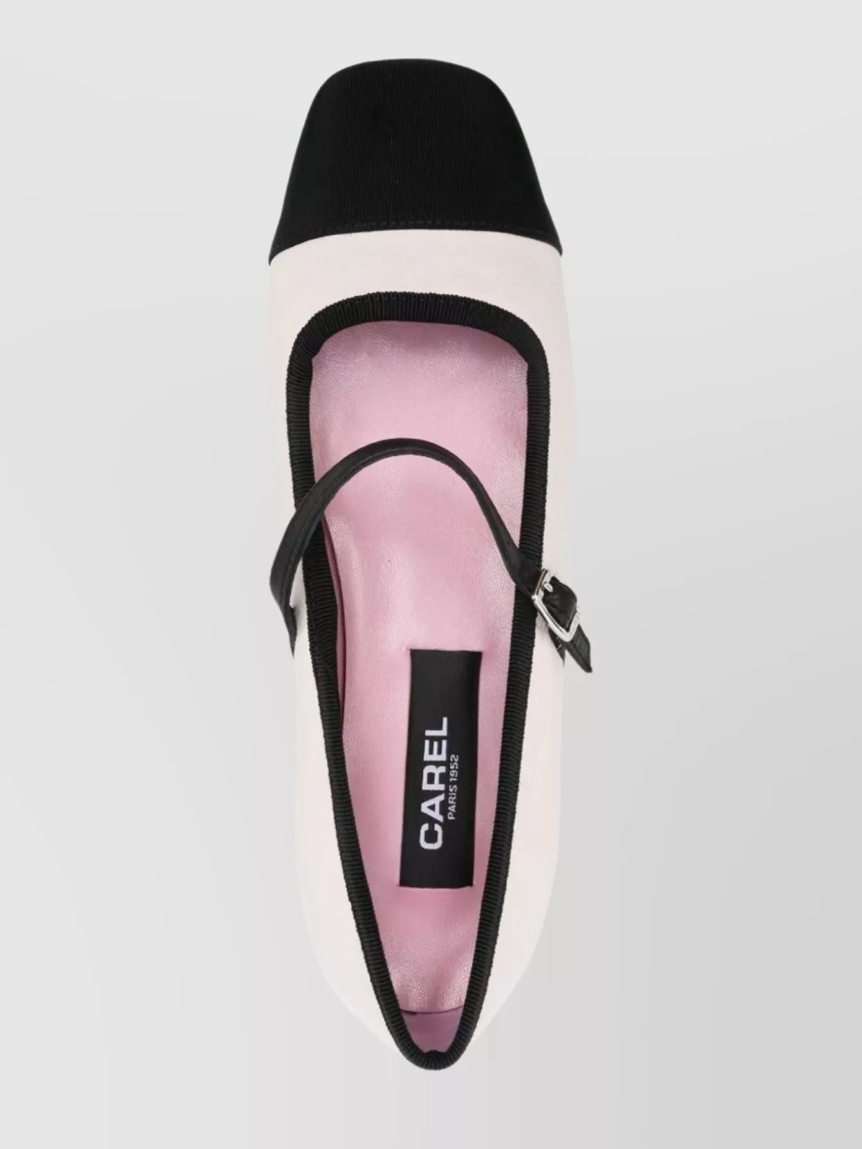 Shop Carel Paris Bicolor Square Toe Ballet Flats