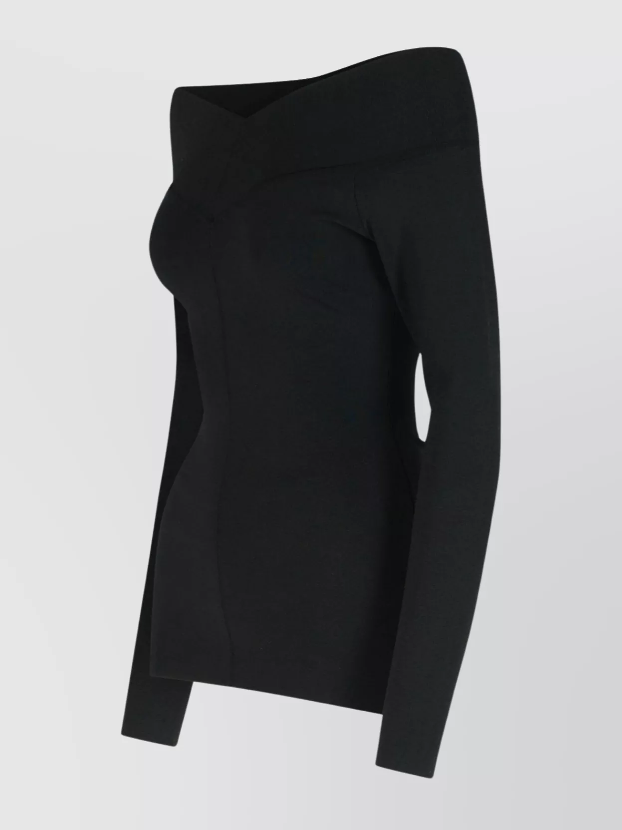 Stella Mccartney Off-The-Shoulder Fitted Top Long Sleeves