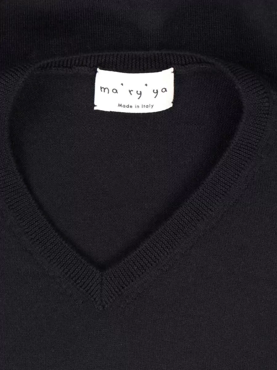 Ma'ry'ya Silk Cashmere Wool Crewneck Jumper