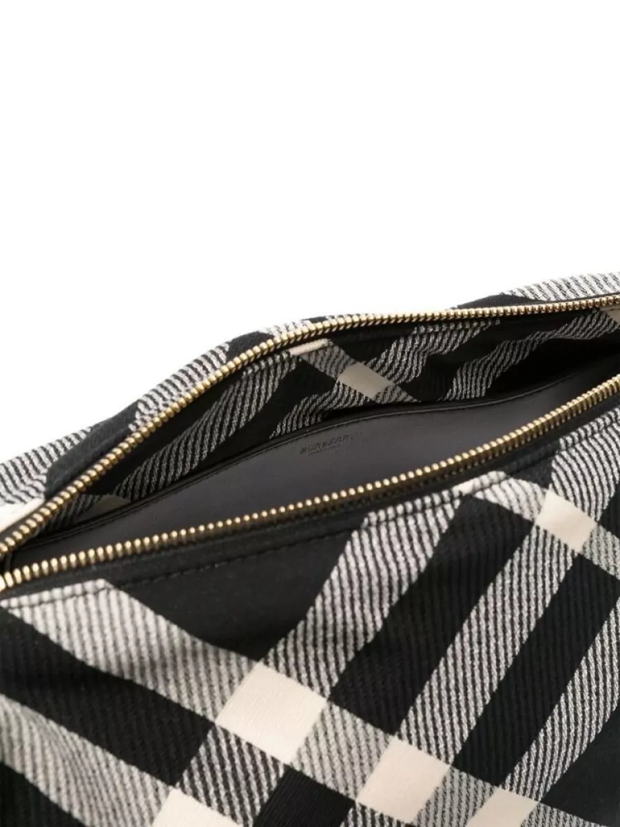 Burberry Polyester Cotton Blend Bucket Bag