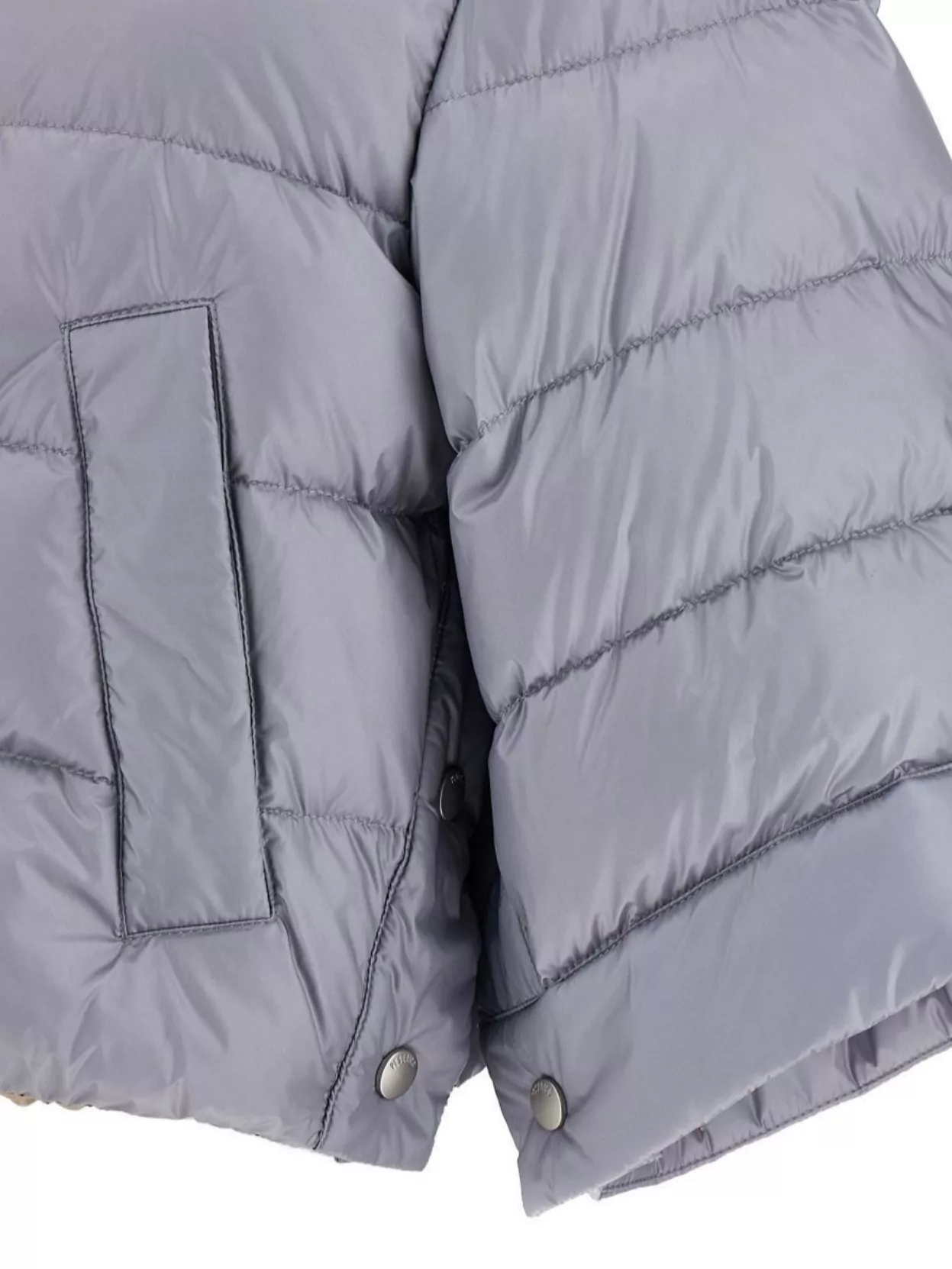 Peserico Cape Down Jacket Casual Jackets And Parka Gray In Gray