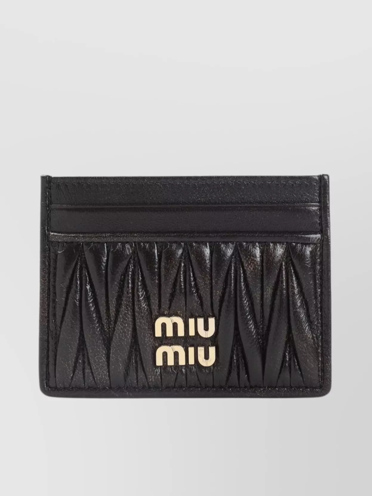 Miu Miu Lamb Leather Card Case Compact Design