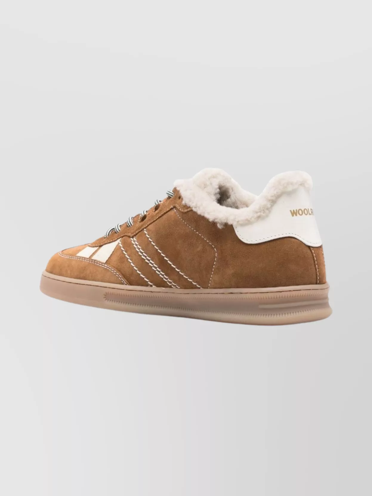 Woolrich Premium Leather Sneakers Featuring Contrast Stitching