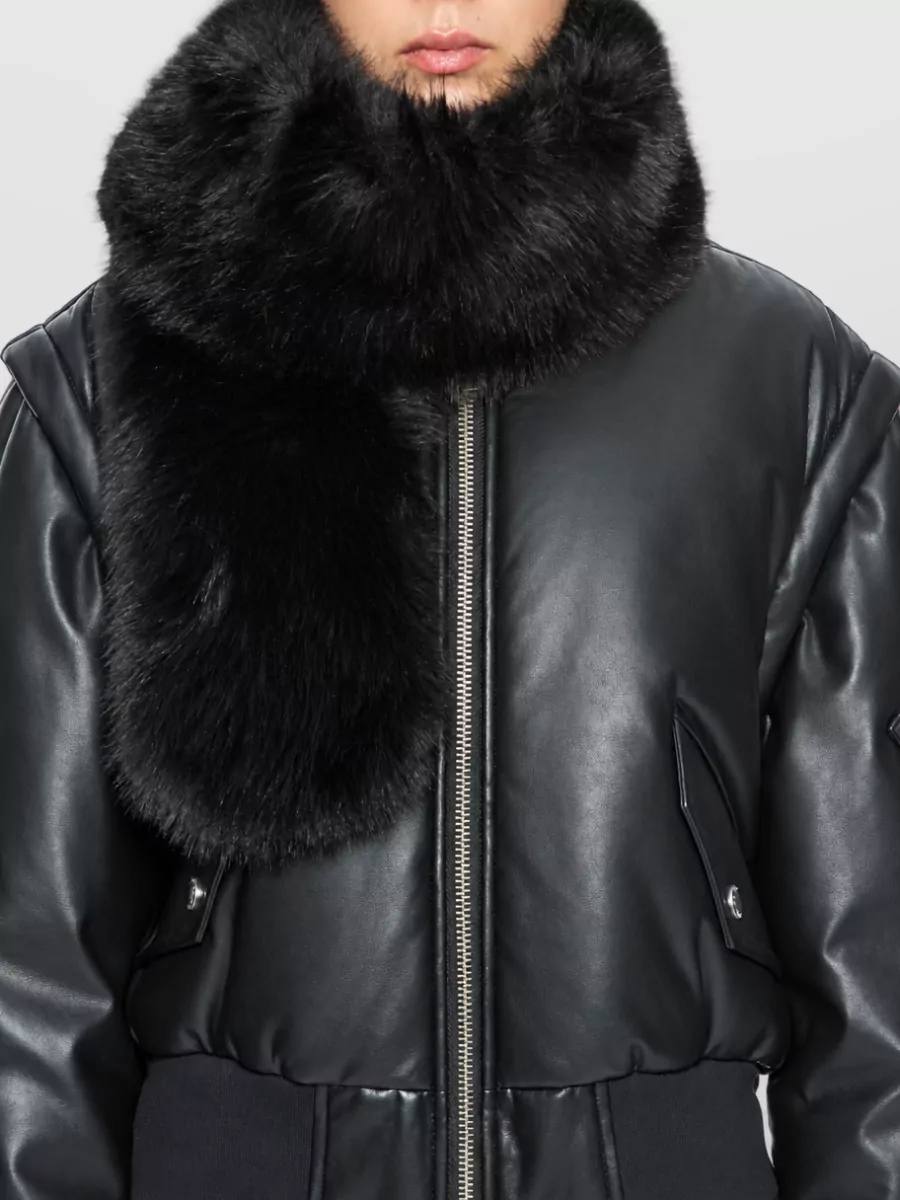 Stand Studio faux fur scarf