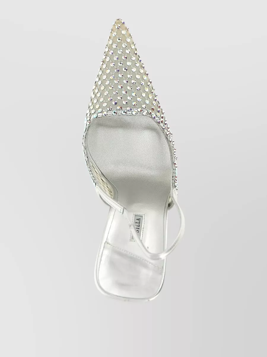 Le Silla Gilda Slingback Pumps Metallic Stiletto Design