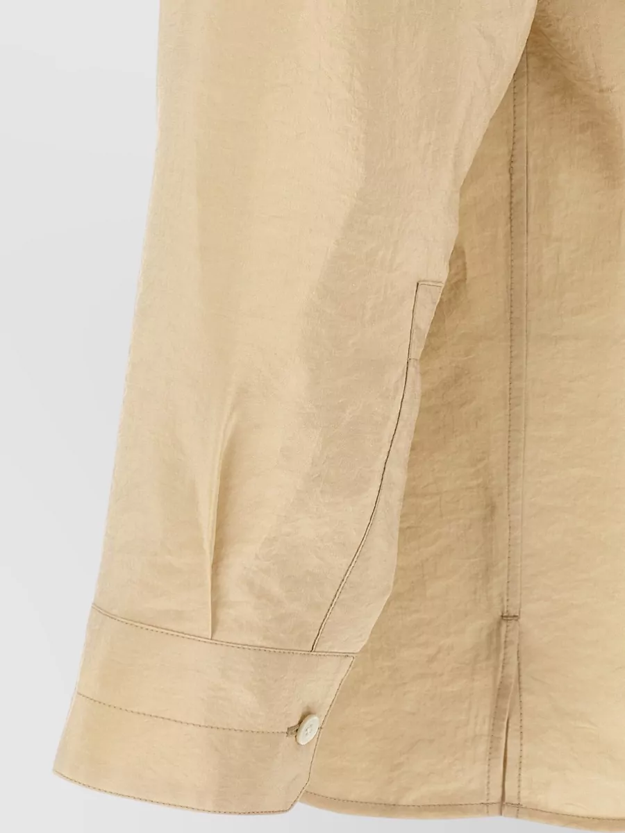 Lemaire Silk Convertible Collar Shirt