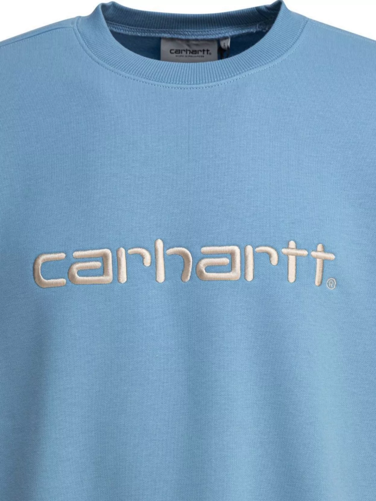 Carhartt Wip Ribbed Crew Neck Sweaters With Long Sleeves