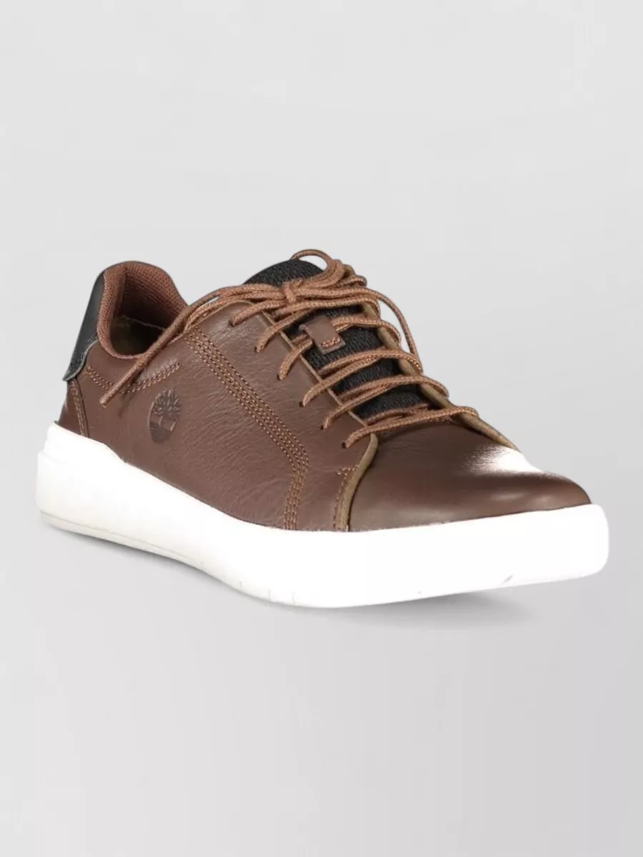 Timberland Leather Lace-Up Sneakers