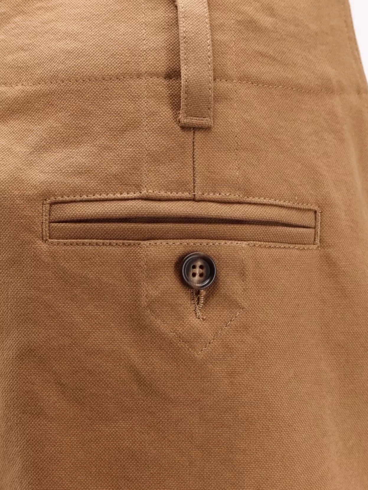 Chloé High Waist Canvas Shorts With Back Pockets