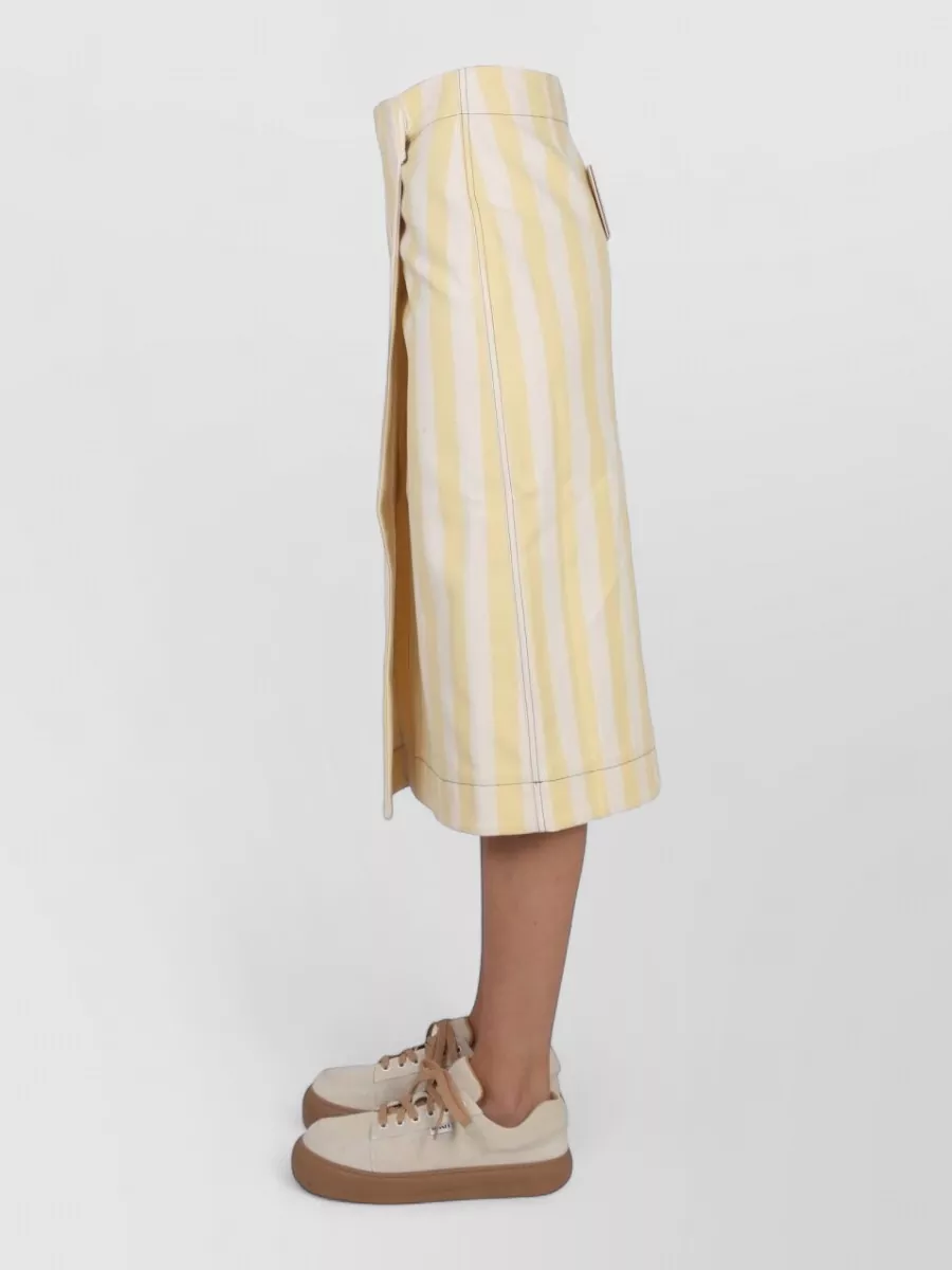 Sunnei Striped Wrap Skirt