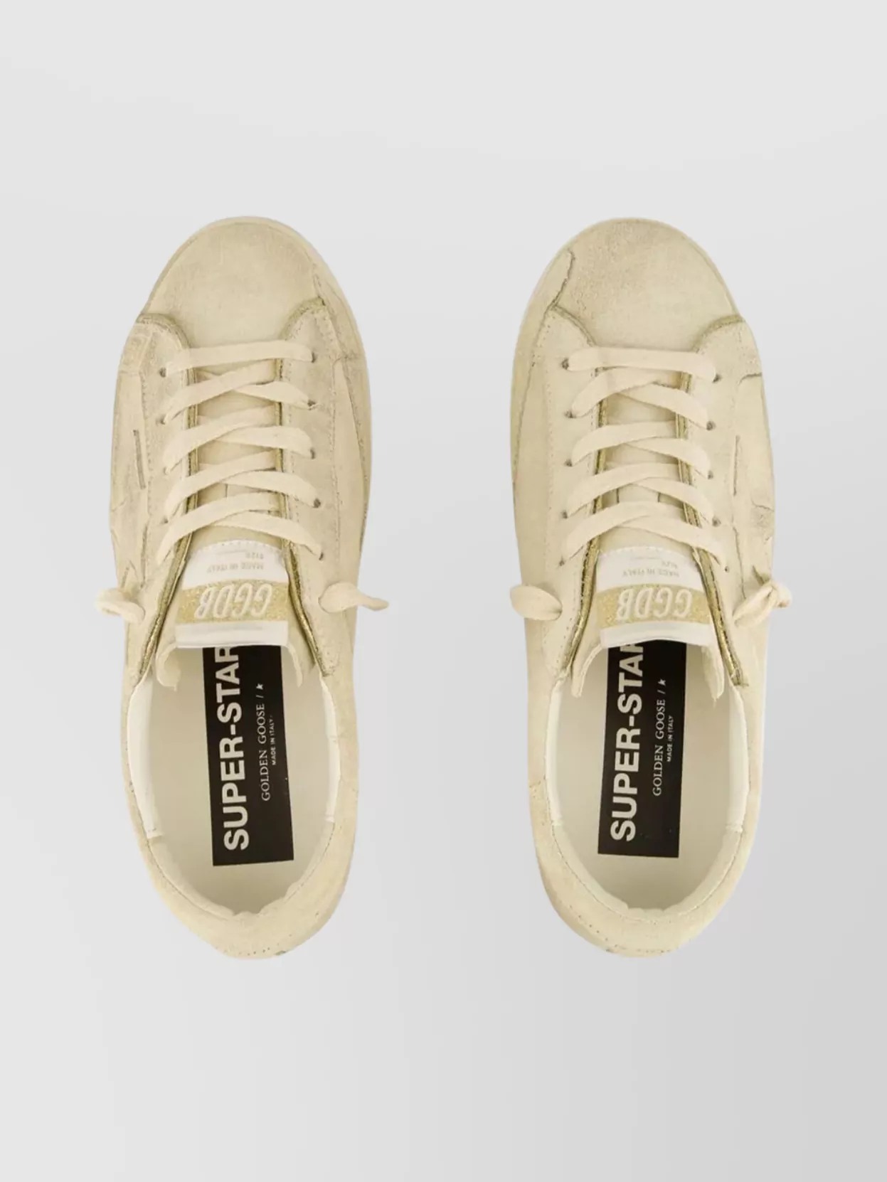Golden Goose Star Motif Sneakers Glitter Piping
