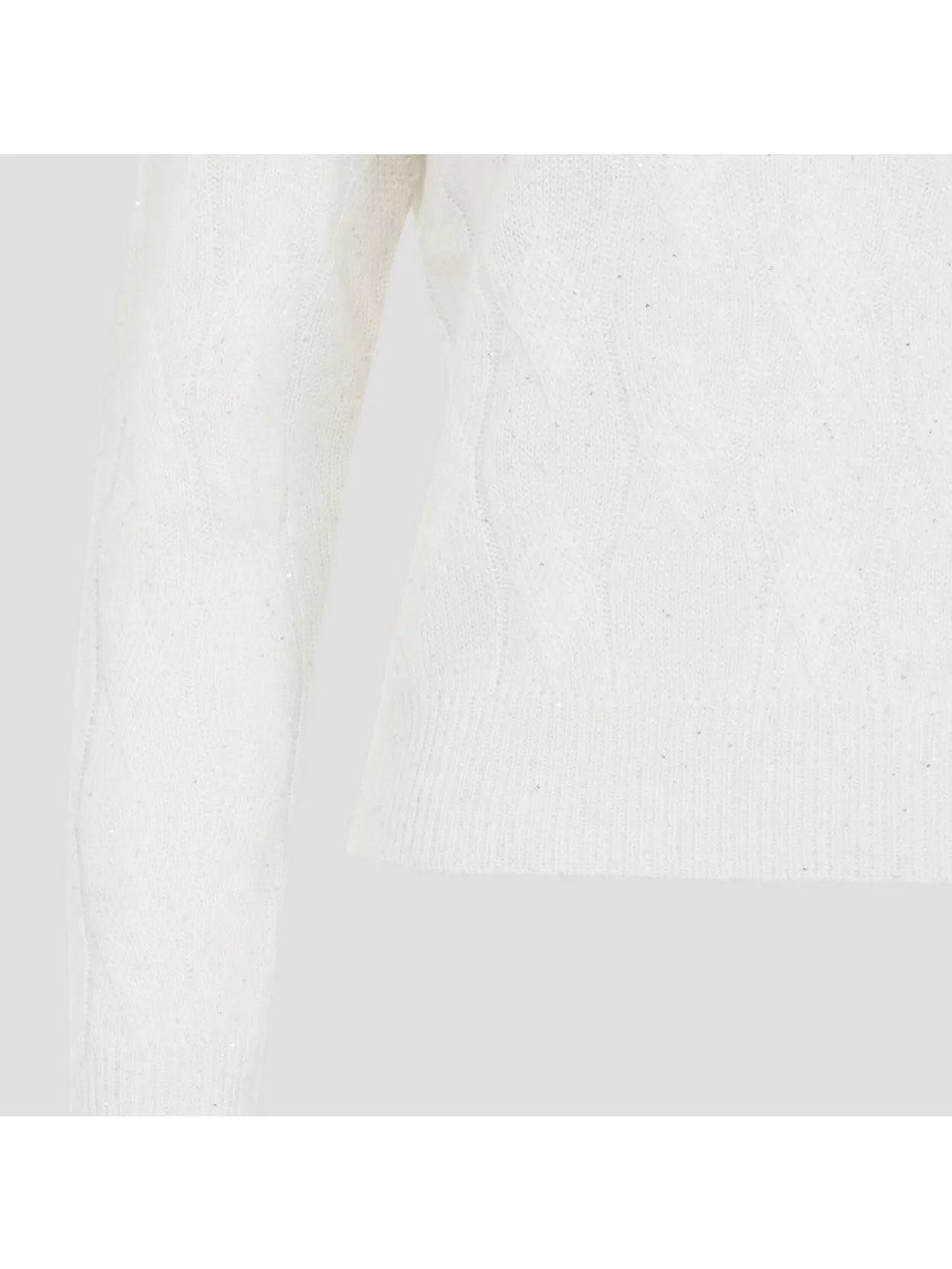 Peserico Cable Knit Crew Neck Sweater