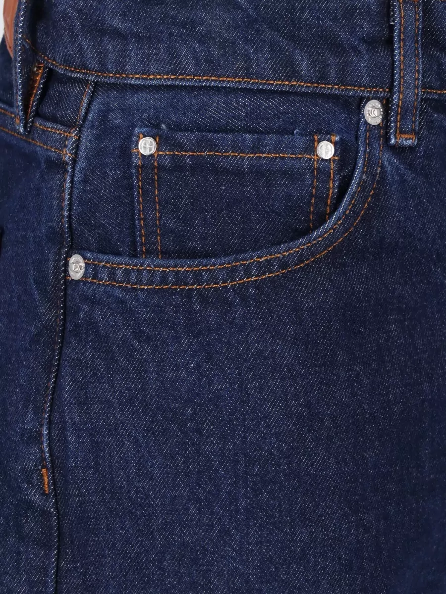 Anine Bing Straight-Leg Denim Jeans