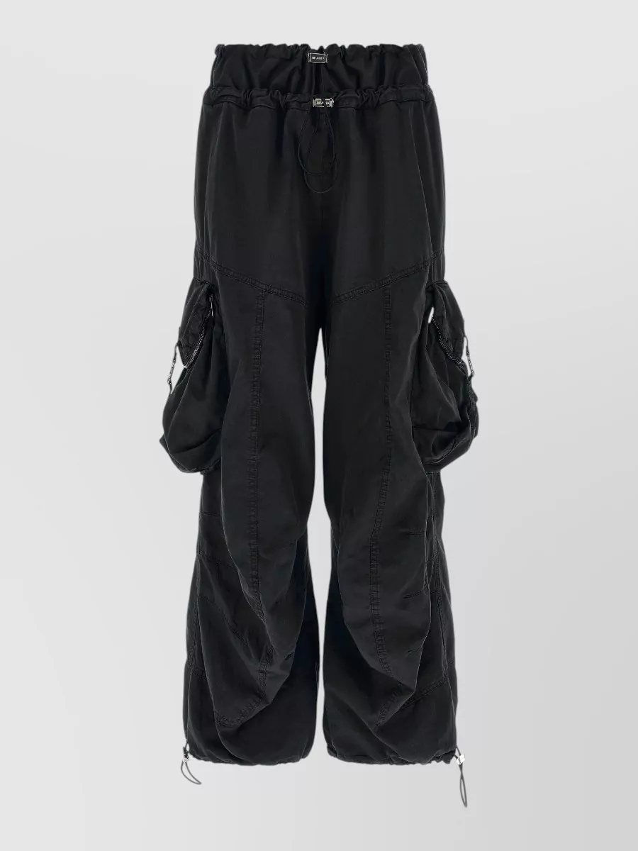 The Attico cotton wide-leg cargo trousers