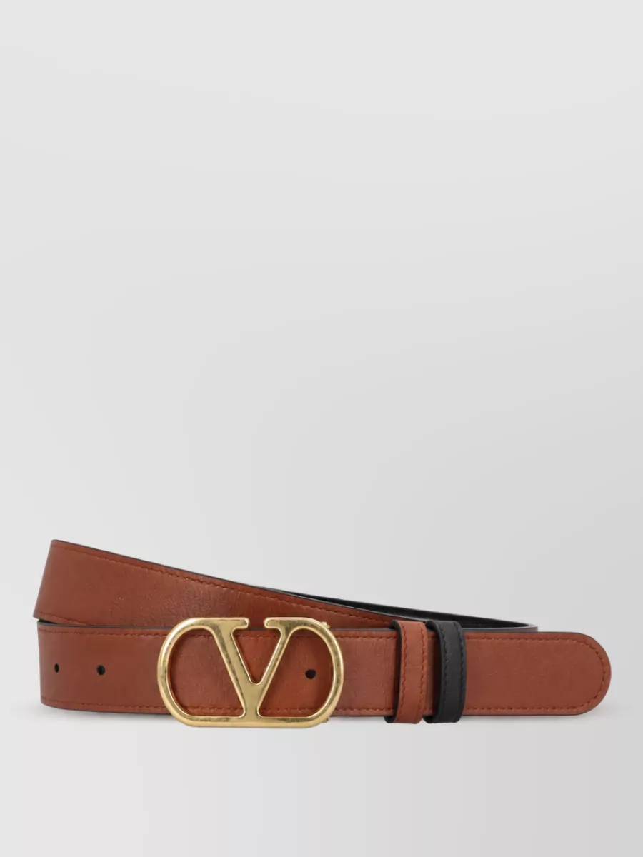 Valentino Garavani Leather Reversible Belt