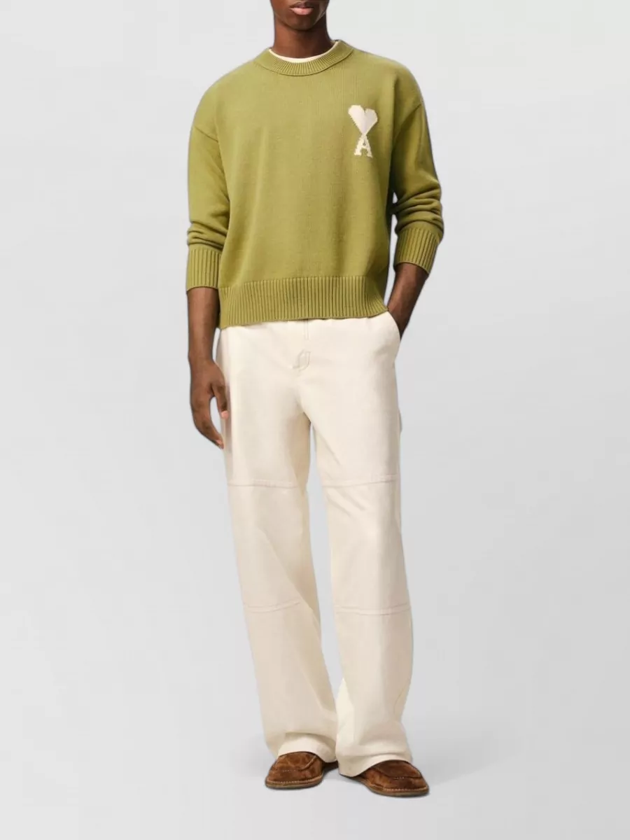 Ami Paris Fine-Knit Jumper