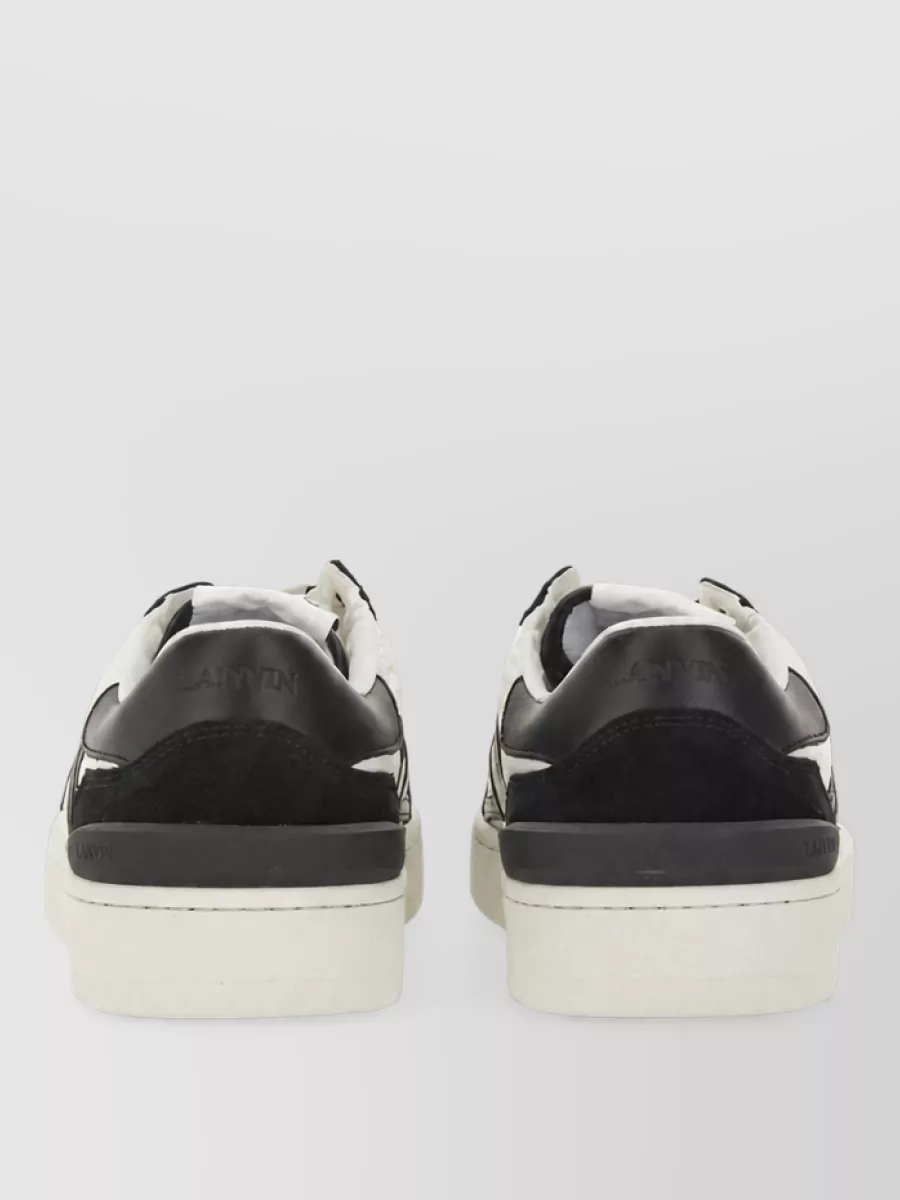 Lanvin Leather Lace-Up Sneakers