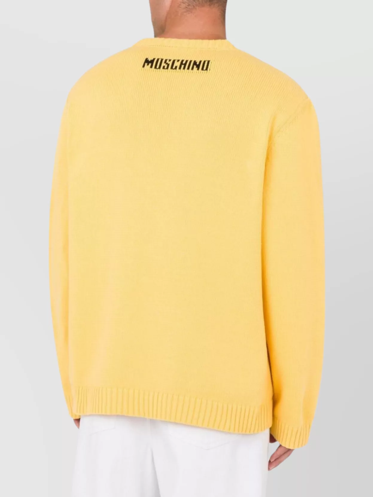 Moschino Crewneck Sweater With Smiley Face Motif
