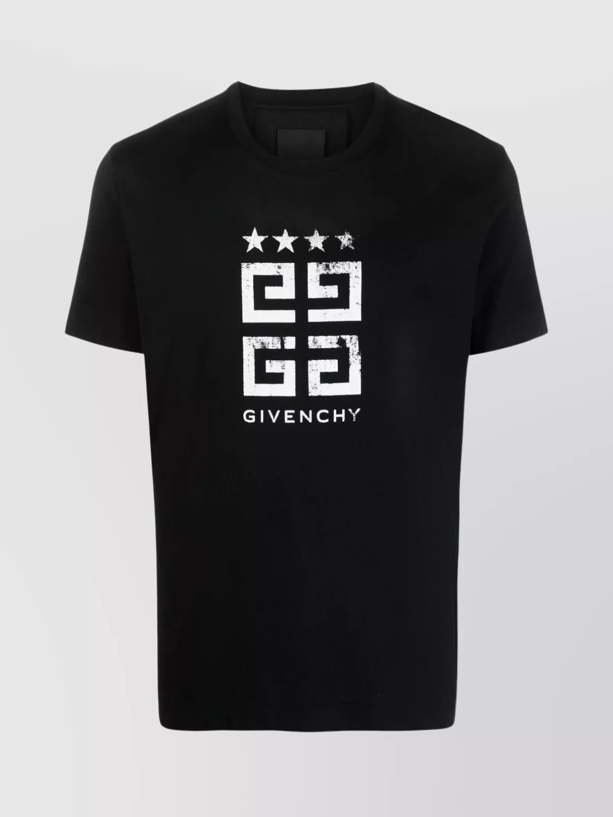 Shop Givenchy Stars Versatile Crew Neck T-shirt In Black