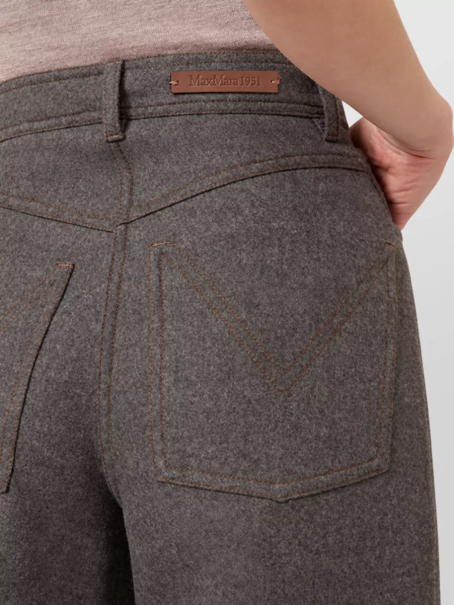 Max Mara Wool High-Rise Wide-Leg Trousers