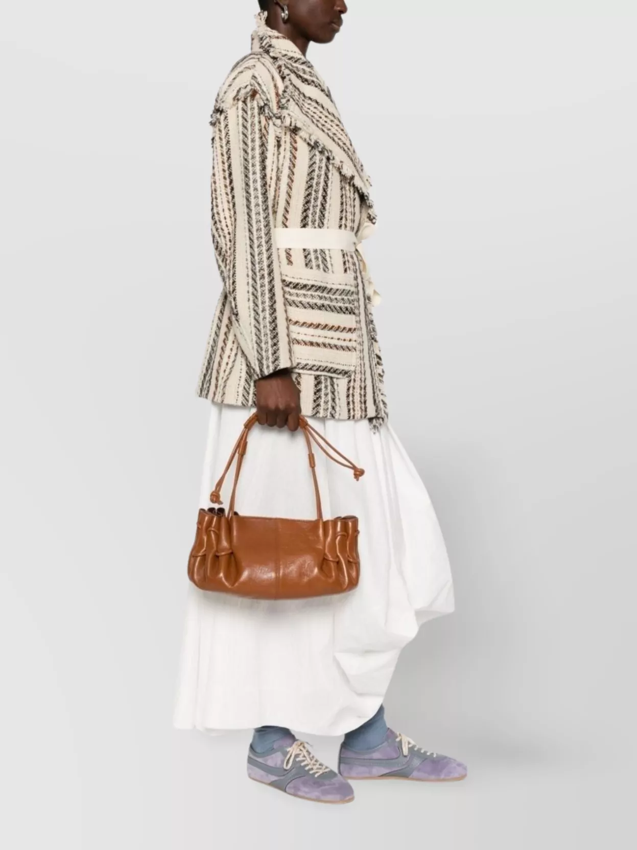 Hereu Medium Leather Shoulder Bag With Top Handle