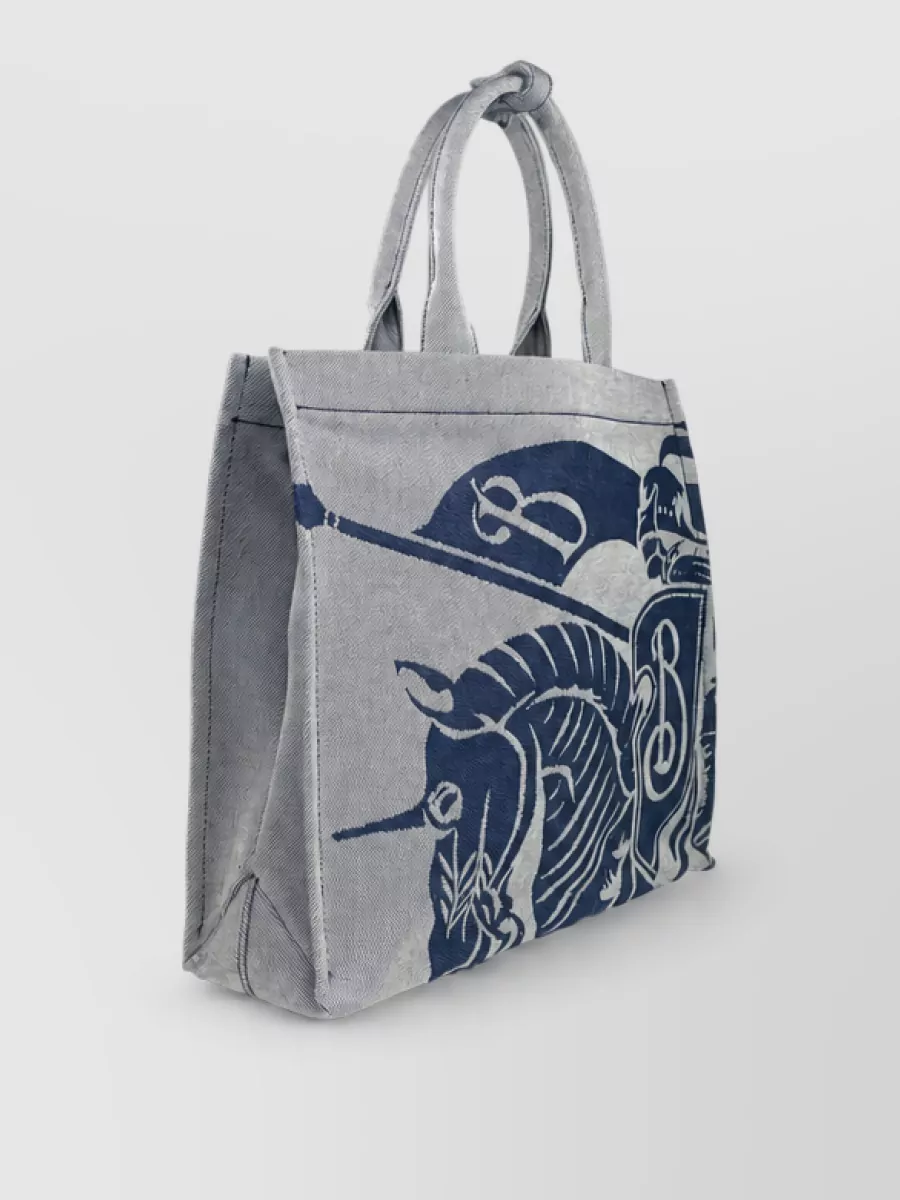 Burberry Ekd Canvas Tote Bag