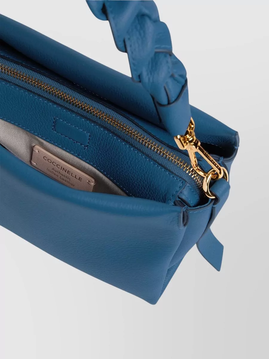 Coccinelle Boheme Grana Shoulder Bag Braided Handle