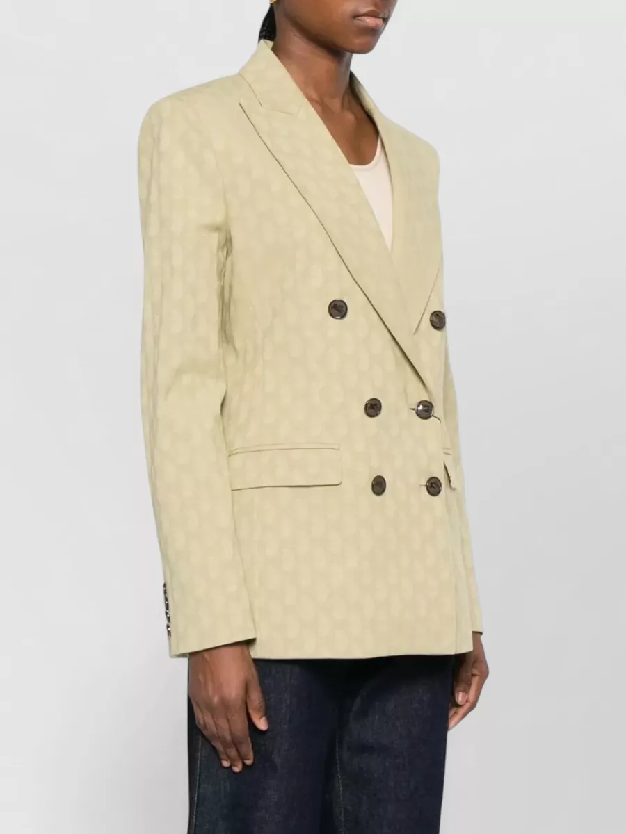 Etro Paisley Motif Double Breasted Fitted Blazer