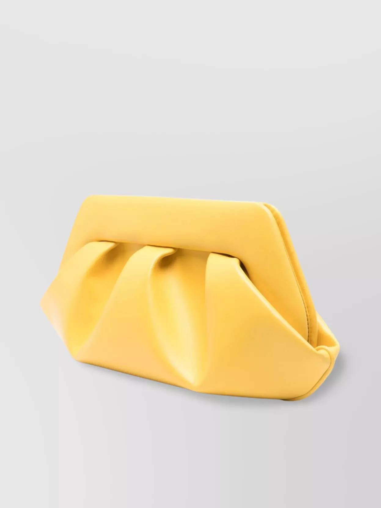 THEMOIRÈ PLEATED RECTANGULAR CLUTCH BAG WITH DETACHABLE STRAP