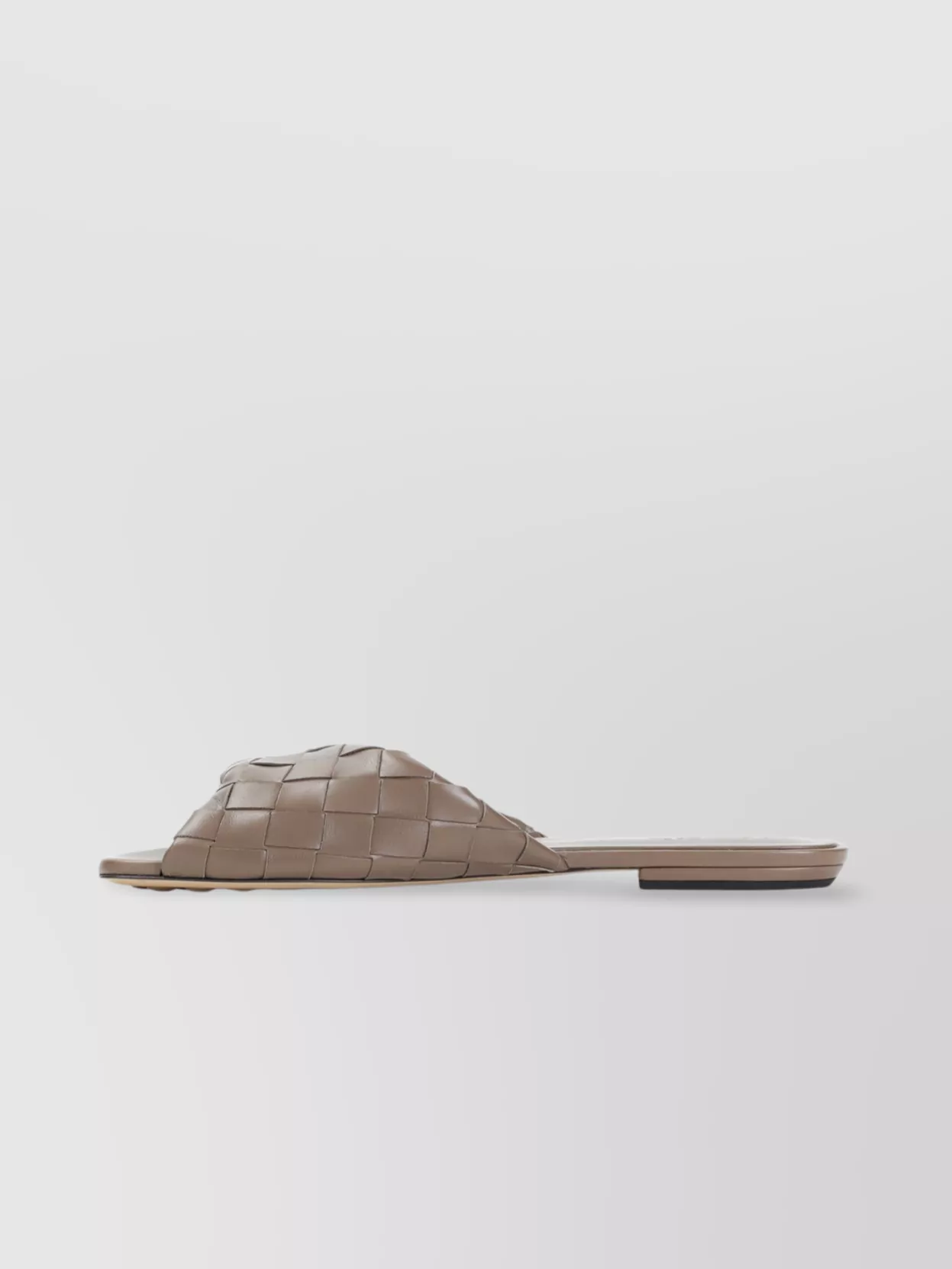 Bottega Veneta Intrecciato Leather Crossed Strap Sandals In Metallic