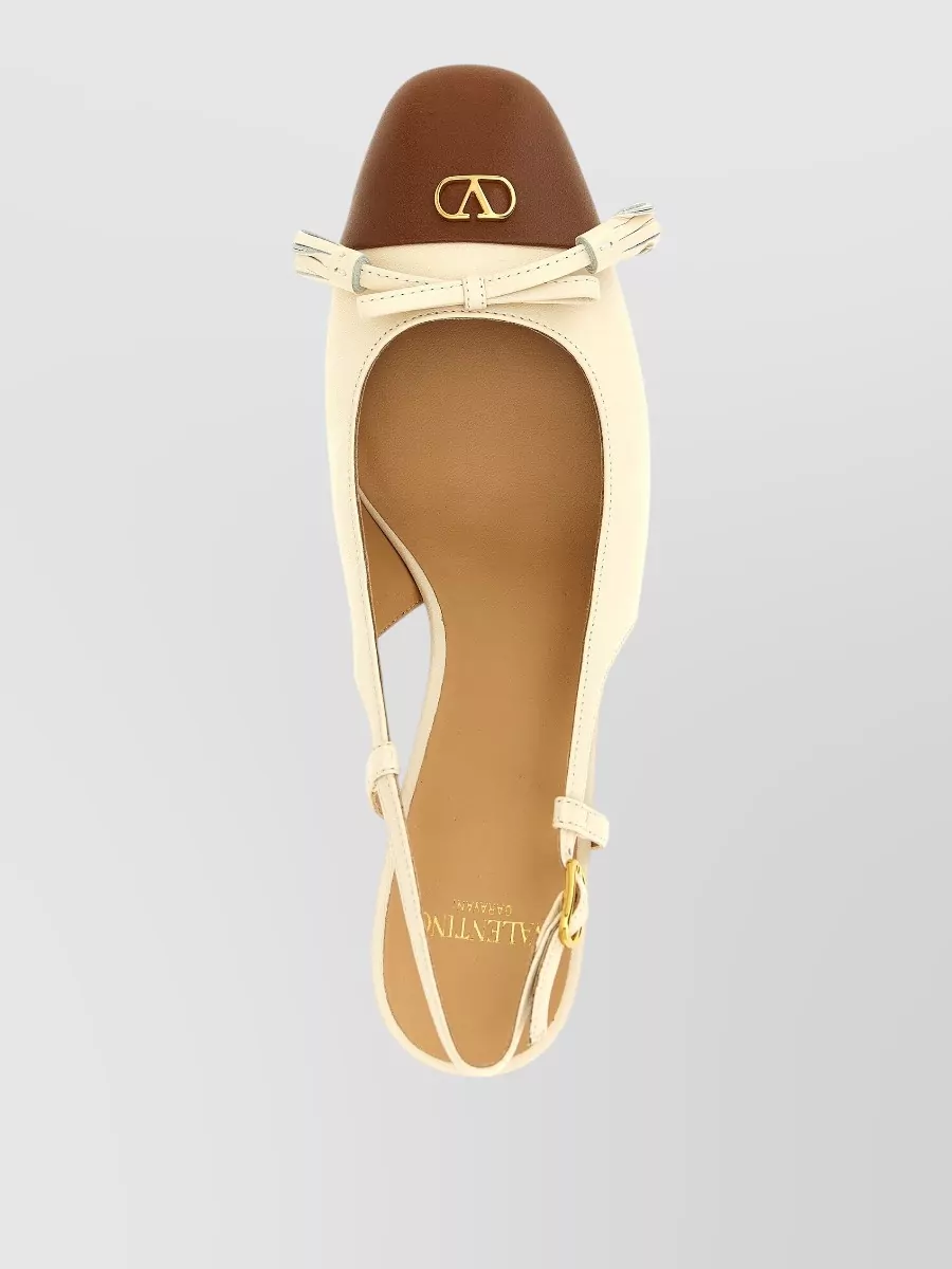 Valentino Garavani Leather Valet Du Roi Slingback Sandals