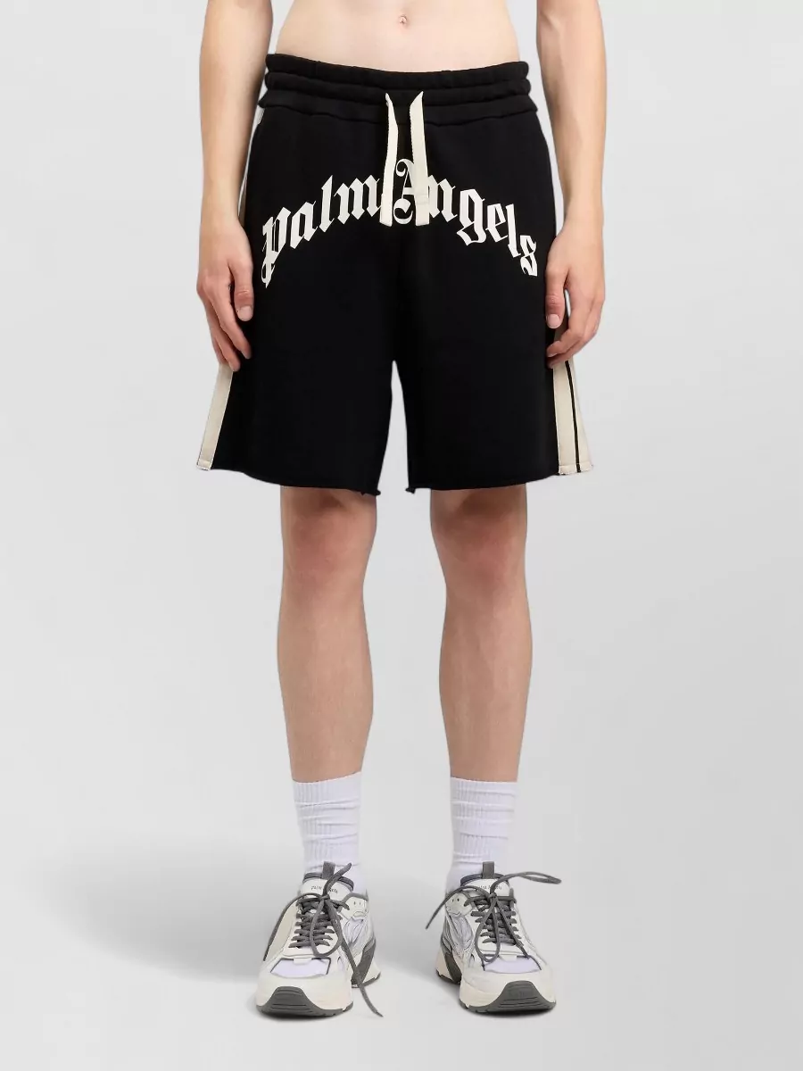 Palm Angels Logo Cotton Sweatshorts