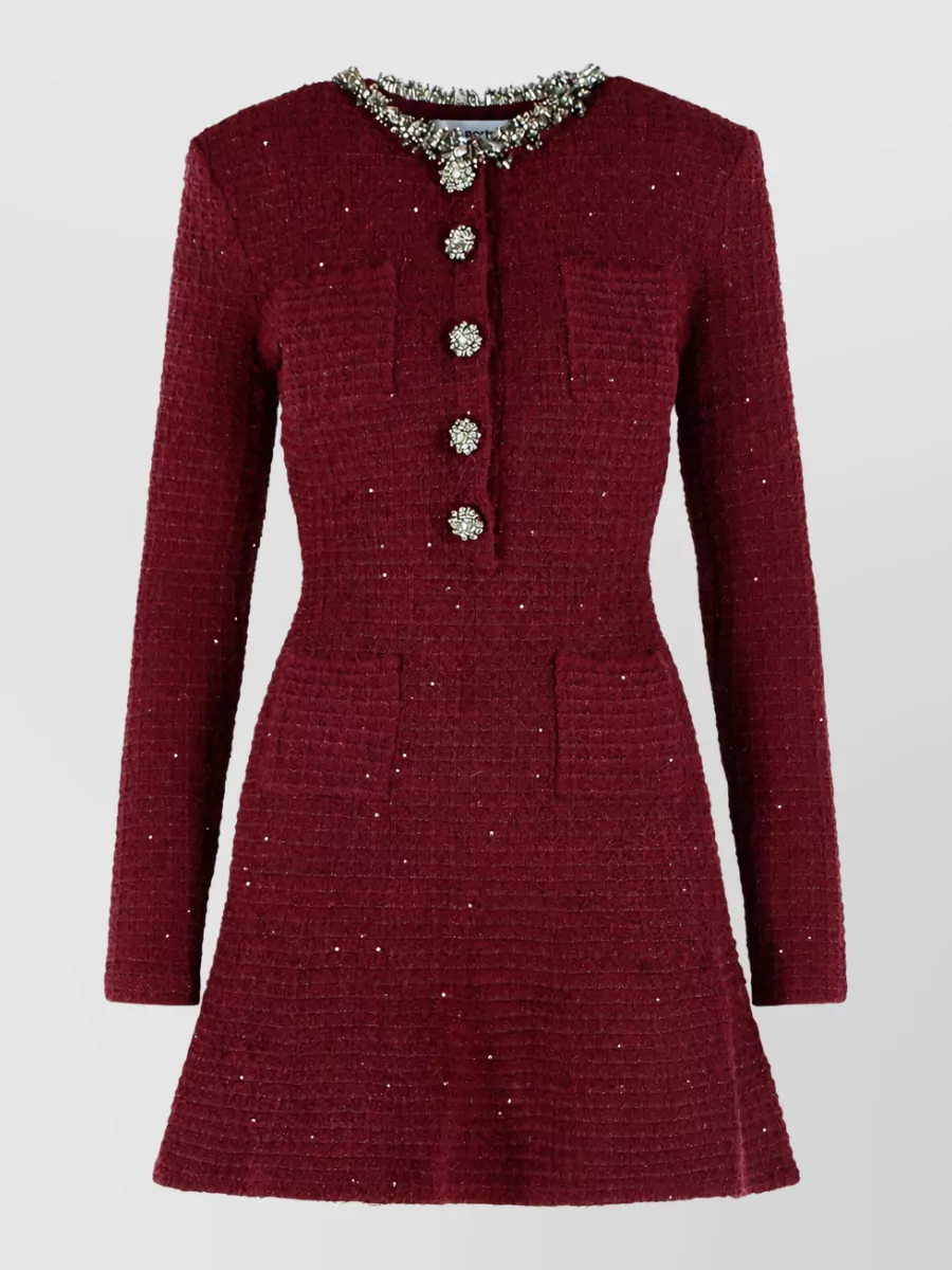 Self-Portrait Tweed mini dress