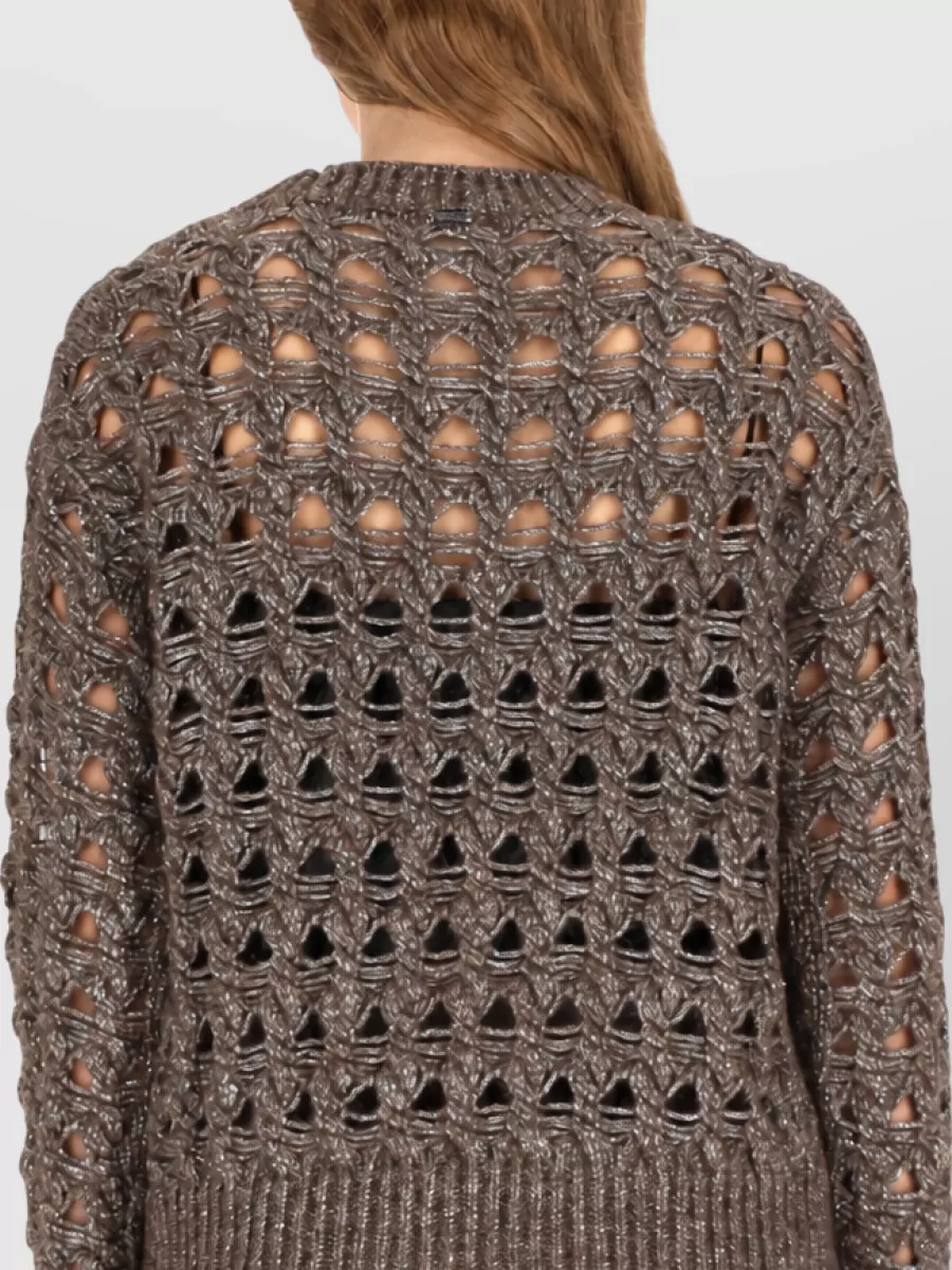 Herno Alpaca Perforated Sweatshirt