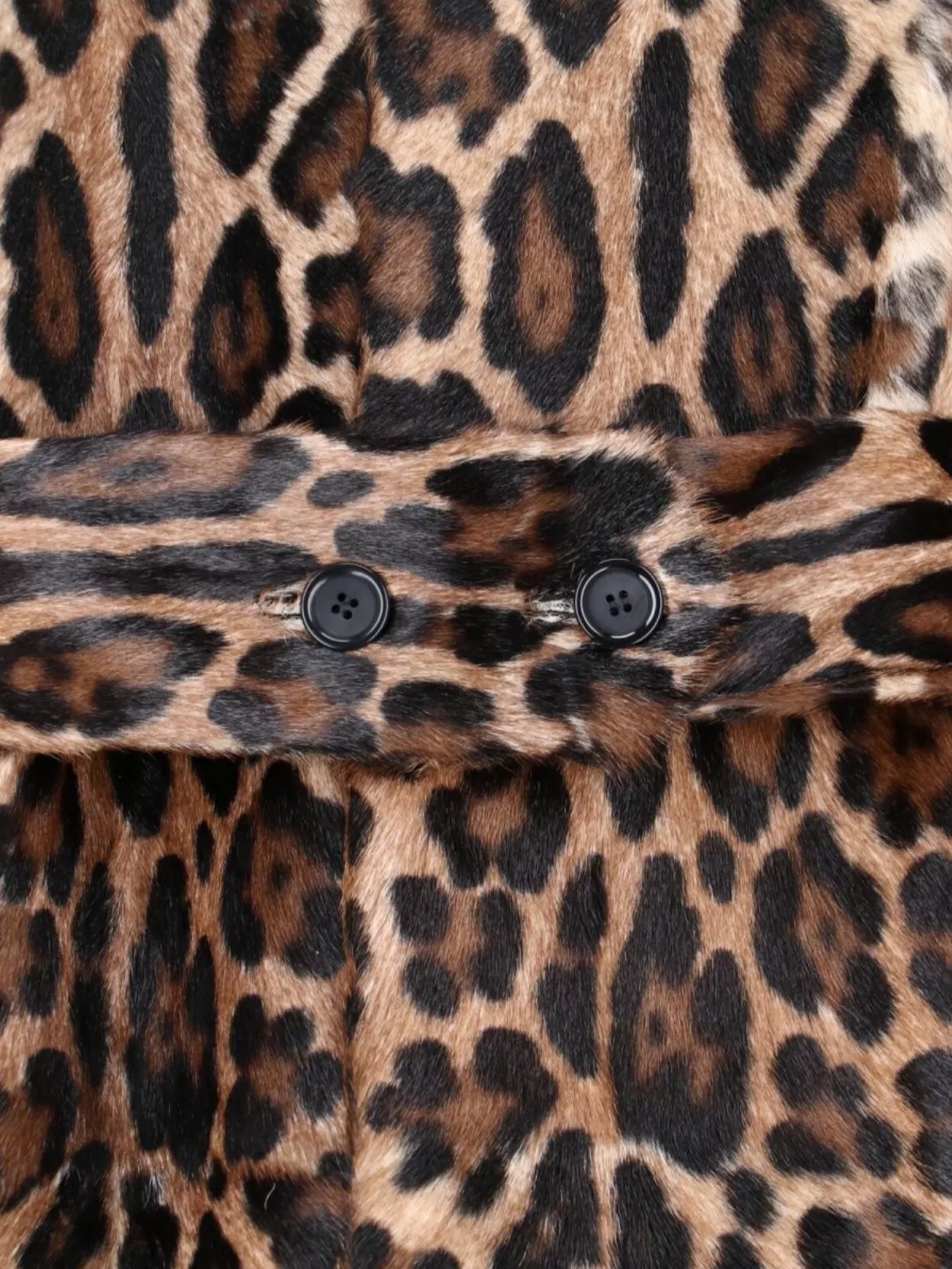 Dolce&Gabbana Animal Print Long Jacket Belted