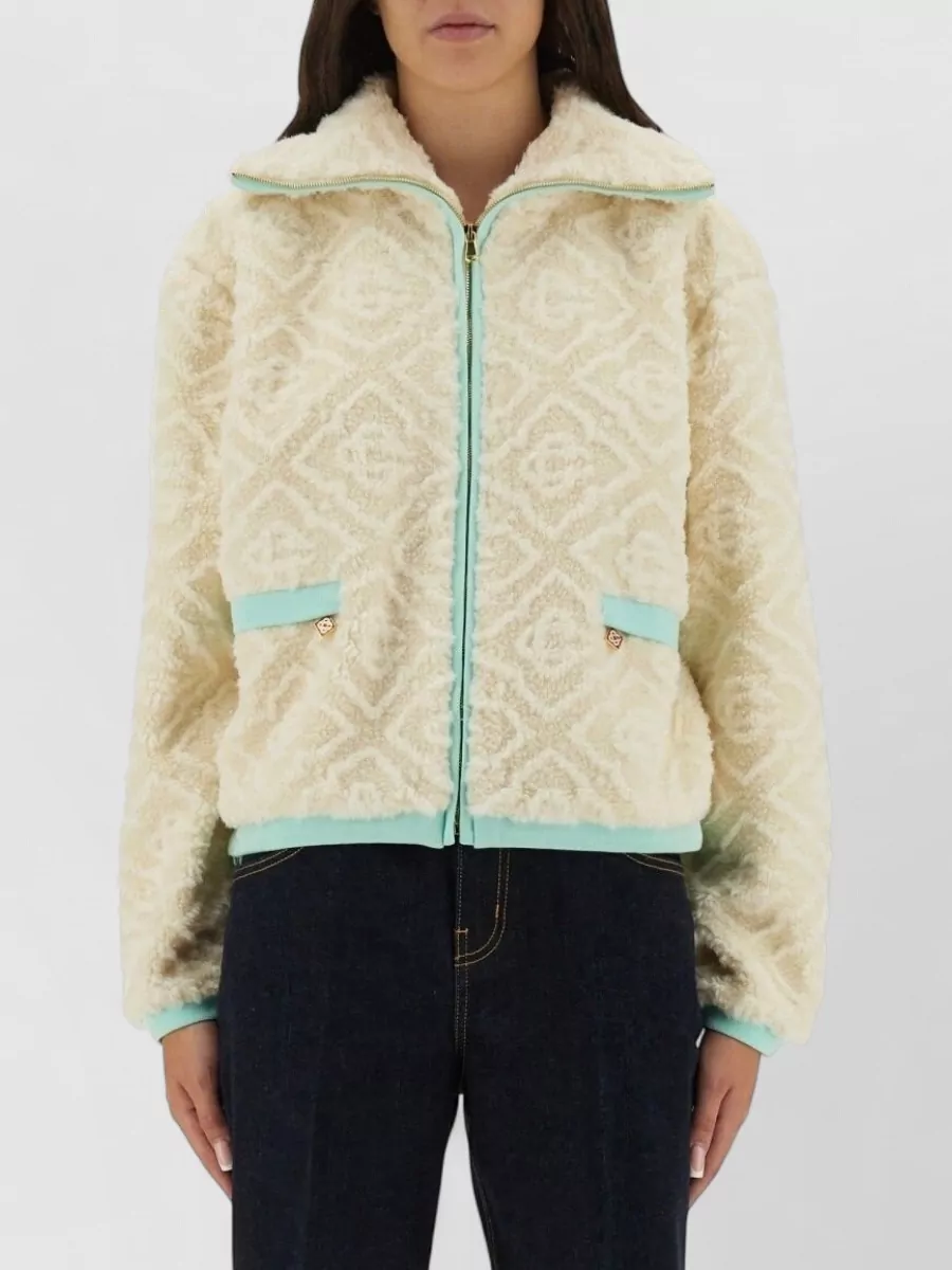 Casablanca Monogrammed Fleece Jacket